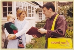 Census enumerator at work